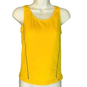 NIKE yellow/gray sleeveless workout top